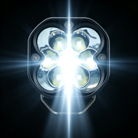 Nouvelle lampe de travail LED carrée de 3 pouces 30W, étanche IP68, 12-48V, lampe auxiliaire de conduite, tout-terrain, voiture, camion, chariot élévateur, 2160 lumens