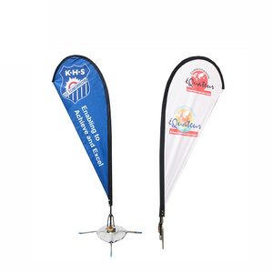 Quick Lead Time Custom Advertising Beach Flag High Quality Sublimation Printing Feather Banner Flag