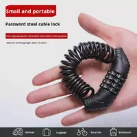 Sécurité Portable Anti-Vol Moto Scooter Vélo Vélo 4 Chiffres Combinaison Casque Serrure