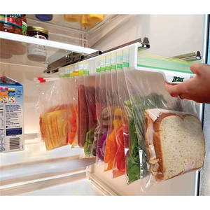 Estante de Almacenamiento Telescópico para Refrigerador de Fábrica, Estante de Almacenamiento para Bolsas de Almacenamiento de Alimentos - Product Image 1