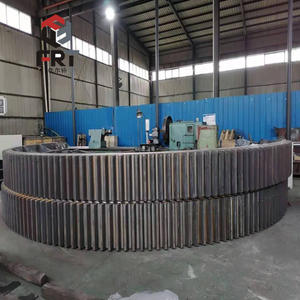 ผู้ผลิตวงแหวนเฟืองขนาดใหญ่สำหรับเตาเผาซีเมนต์แบบหมุน วงแหวนเฟืองแบบแบ่งส่วนที่ผลิตตามสั่ง ไม่ได้มาตรฐาน  จัดส่งโดยตรงจากผู้เชี่ยวชาญด้านเฟือง - Product Image 4