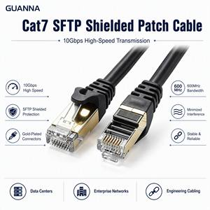 <span class=keywords><strong>Cable</strong></span> de Conexión Cat7 CCA S/FTP de Alta Velocidad Directo de Fábrica, <span class=keywords><strong>Cable</strong></span> <span class=keywords><strong>Ethernet</strong></span> <span class=keywords><strong>Cat</strong></span> <span class=keywords><strong>7</strong></span> Blindado con RJ45 para Router, Juegos y Centro de Datos - Product Image 1