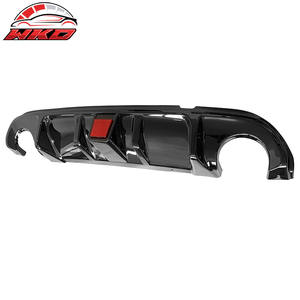 Protector de Parachoques Trasero para Infiniti Q50 2014-2017, Negro Brillante, Luz de Freno LED, Difusor de PP, Accesorios para Automóviles - Product Image 4