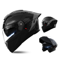 Casque modulaire respirant à visière relevable, double visière, coque ABS pour la conduite en moto, l'aventure, le MX et le VTT