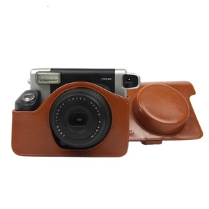 <strong>Small</strong> Vintage Leather <strong>Camera</strong> <strong>Bag</strong> for Fujifilm W300 Tailored Design Soft Protective Case for Instant <strong>Camera</strong> - Product Image 2