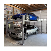 Levage hydraulique pour voiture à 4 poteaux, meilleur choix pour les plafonds bas, avec roulettes, 9000 lb pour garage