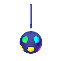 Fußballförmiger Party-Lautsprecher mit RGB-Farbiger LED-Beleuchtung, Speicherkarten-Wiedergabe, Wasserdicht, Kabellos, Mini-Design