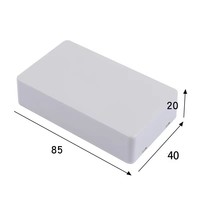 Contenitore in Plastica ABS Personalizzabile 85x40x20mm IP54 Rettangolare a Incastro per Controllo Industriale e Alloggiamento Elettronico