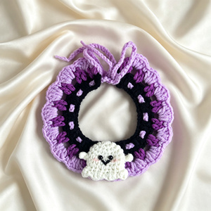 Gorro de punto de algodón hecho a mano para gatos y perros de Halloween, decoraciones de calabaza para el Festival de los Fantasmas - Product Image 5
