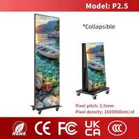 Pantalla LED de Rejilla a Todo Color, IP65 Impermeable, Ultrafina, de Alquiler, Tipo Espejo, con Soporte de Pie, 8K HDR10, 2 Años de Garantía