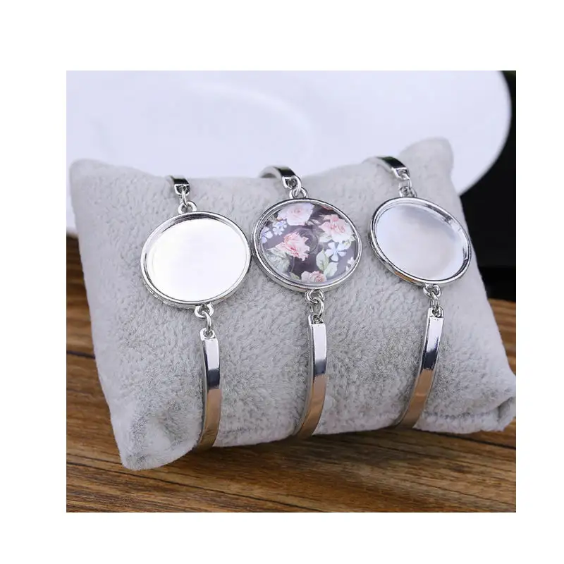 Braccialetto in bianco di sublimazione del braccialetto della stampa della foto di DIY del regalo di progettazione personalizzabile della lega di zinco di modo