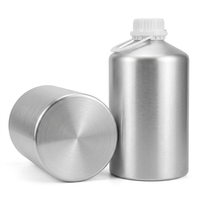 Bouteille en aluminium de 6,2 L de haute pureté avec poignée robuste pour huiles essentielles et produits chimiques