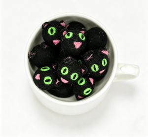 Jouet pour animaux en <span class=keywords><strong>feutre</strong></span> de laine pure, teint naturellement, sûr, fait main par des artisans, balles à mâcher interactives, compatible avec la catnip, jouet de dentition durable - Product Image 4