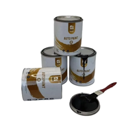 Peinture automobile en résine époxy haute performance, couleur métal noir, utilisée pour la modification de la couleur des voitures, la réparation et la peinture complète des véhicules