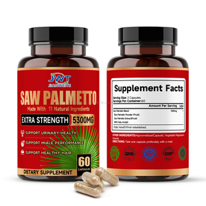 Cápsulas de Saw Palmetto Personalizadas OEM, Bloqueador de DHT, Salud Prostática, Suplemento Dietético Masculino, Crecimiento del Cabello para Hombres y Mujeres - Product Image 2