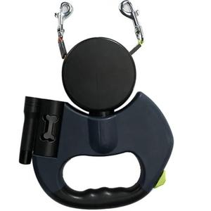 Venta directa Correa retráctil de tracción para perros 2 en 1 Cuerda automática de doble cabeza para caminar para perros medianos y pequeños Teddy Pomeranian - Product Image 4