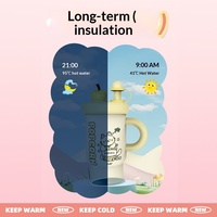 Nouvelle Tasse Isotherme en Acier Inoxydable Adorable et Mignonne, Modèle Hiver, Grande Capacité, Portable, Idéale pour Étudiantes et Usage Scolaire