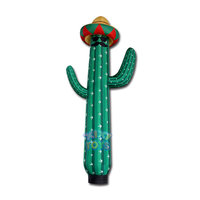Homme dansant de ciel de cactus de 6m de haut, homme de tube gonflable personnalisé pour la publicité, danseur d'air gonflable