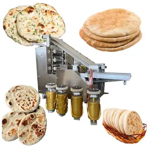 Máy Làm Bánh Tortilla Chapati Hoàn Toàn Tự Động 5-40Cm Máy Làm Bánh Mì Pita Ả Rập Dây Chuyền Sản Xuất Bánh Mì Phẳng Paratha Naan