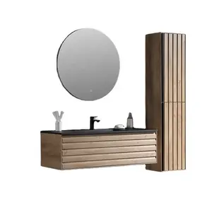 Bathroom Vanity With LED Light And Mounted Wall Modern Style