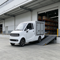 Mini camionnette électrique de livraison urbaine, version européenne, avec certification EEC COC L7e CU, moteur AC 72V 5KW, 4x2, caisse de chargement.