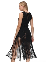 Robe longue de luxe en tissu italien ajouré pour femmes, tenue de styliste avec pompon, collection automne-hiver 2022
