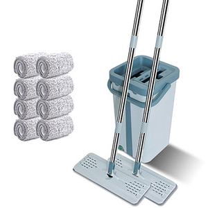 Hot Bán Nhôm Cực Ma Thuật Sợi Nhỏ Lau Phẳng Và Xô Thiết Lập Giá Cả Cạnh Tranh Cleaner Công Cụ Tay Miễn Phí - Product Image 5