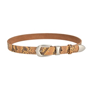 <span class=keywords><strong>Ceinture</strong></span> en cuir de vachette pour <span class=keywords><strong>femme</strong></span>, motif serpent, boucle en alliage, 110 cm, pour jeans et robes, vente en gros - Product Image 3