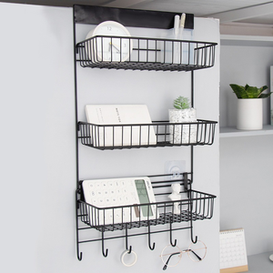 Trong kho sắt tủ lạnh bên giá lưu trữ nhà bếp giá treo tường kệ đa chức năng nhiều lớp 3 tầng - Product Image 2