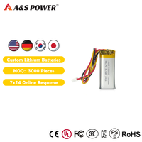 Produsen Baterai Lithium Polymer 103035 3.7v 1000mAh untuk Produk Elektronik Konsumen
