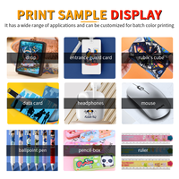 Imprimante UV à plat de bureau A3 pour petites entreprises, idéale pour imprimer sur CD, cartes PVC, boîtes cadeaux, bois, métal, verre – Imprimante UV LED