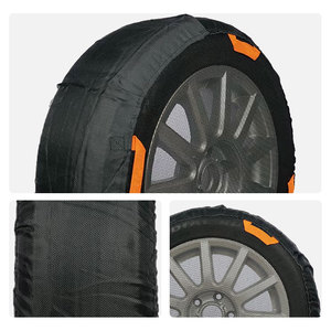 Nouvelles Chaînes à Neige de Haute Qualité pour <span class=keywords><strong>Pneus</strong></span>, Couvre-<span class=keywords><strong>Pneus</strong></span> à Couverture Complète, Chaînes d'Urgence pour <span class=keywords><strong>Pneus</strong></span> de Voiture en Tissu Textile, Installation Facile, Garantie 1 An - Product Image 4