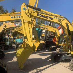 Komatsu PC110 Used Hydraulic Crawler Excavator Yellow Digger with Digging Bucket - Product Image 3
