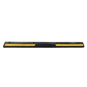 Car <strong>Wheel</strong> Parking Divider Durable Long Rubber Reflective <strong>Wheel</strong> <strong>Stopper</strong> 2 Meter Rubber <strong>Wheel</strong> <strong>Stopper</strong> - Product Image 1