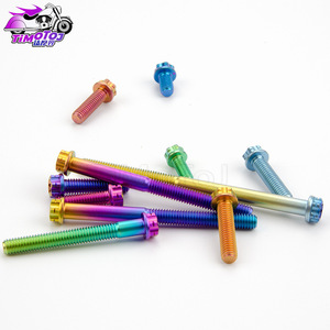 Tmj M6X8-40Mm Titaniumlegering Schroeven Met Interne En Externe Zeshoekige Koppen Voor Motorfietsen En Elektrische Voertuigen, Matte Finis - Product Image 5