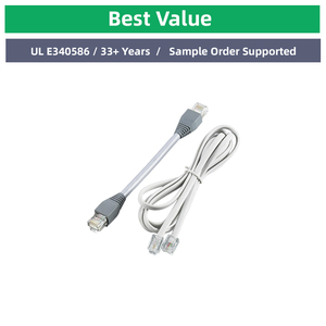 Câble réseau téléphonique assemblé Cat5e/Cat6, cordon Ethernet LAN, connecteurs RJ45/RJ11, cuivre pur, pour ordinateur et moto - Product Image 3