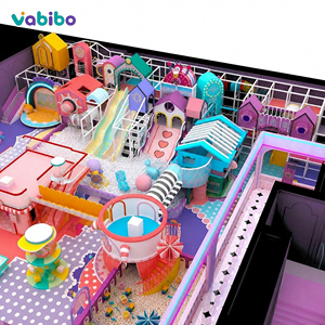 Grand toboggan arc-en-ciel, piscine à balles en mousse, blocs d'escalade, équipement de jeu souple pour tout-petits, aire de jeux pour enfants, trampoline Vabibo - Product Image 4