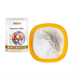 Additifs alimentaires de marque privée citrate de magnésium 500 mg poudre de qualité alimentaire matière première citrate de magnésium