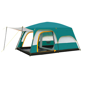 Großes Campingzelt, 2 Räume 1 Halle, Tragbar und Faltbar, Wasserdicht und Sonnenschutz, Für 3-12 Personen - Product Image 1