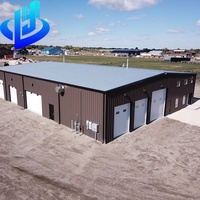Construction de hangar industriel, atelier, ferme ou entrepôt pratique en structure légère préfabriquée à faible coût
