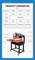 Presse à chaud pneumatique de transfert par sublimation à double station de vente directe d'usine