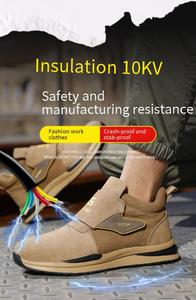 Chaussures de sécurité anti-impact, résistantes aux perforations, à isolation électrique, avec embout <span class=keywords><strong>en</strong></span> plastique personnalisé et semelle <span class=keywords><strong>en</strong></span> caoutchouc, 10KV pour soudeur électrique - Product Image 3