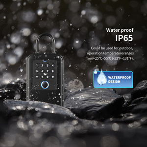 <span class=keywords><strong>Caja</strong></span> de Seguridad Inteligente para <span class=keywords><strong>Airbnb</strong></span>, Cerradura Electrónica 5 en 1 con Huella Dactilar, RFID, Contraseña y Aplicación para Alquileres Vacacionales - Product Image 4