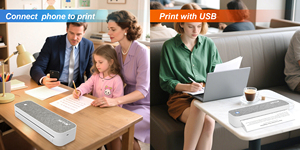 NETUM A401 휴대용 무잉크 A4 열전사 프린터 210x297mm 무선/USB 충전식 203DPI 1500mAh 멀티 OS 재고 있음 - Product Image 6