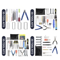 Kit d'outils pour imprimante 3D Idea Former - Ensemble d'accessoires pour l'entretien, le nettoyage, la suppression, la découpe et la finition de l'impression 3D