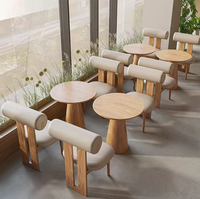 Mobilier moderne pour restaurant Offre Spéciale Ensemble de tables et de chaises pour café-restaurant Combinaison de thé au lait et de banquette