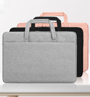Sac portable pour ordinateur portable en polyester, mallette pour ordinateur portable de 13/14/15/15,6 pouces, sac à main