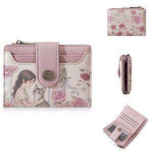 Baellerry Nouveau Portefeuille Court <span class=keywords><strong>pour</strong></span> Femme, <span class=keywords><strong>Porte</strong></span>-<span class=keywords><strong>Monnaie</strong></span> Fonctionnel Bifold à Motif Dessin Animé <span class=keywords><strong>pour</strong></span> Femme et Fille, Portefeuille à Fermeture Éclair <span class=keywords><strong>avec</strong></span> <span class=keywords><strong>Porte</strong></span>-Cartes - Product Image 2