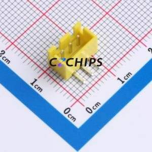 WAFER-XH2.54-3PWZ-H62 Wire-to-Board Pin Header Bent Lead Through Hole,P=2.54mm Connector 1x3P 2.5mm Right Angle Insert XH - Product Image 1