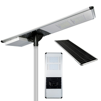Lampadaire solaire LED 80W-150W avec détecteur de mouvement, étanche IP65, éclairage extérieur paysager avec garantie de 5 ans